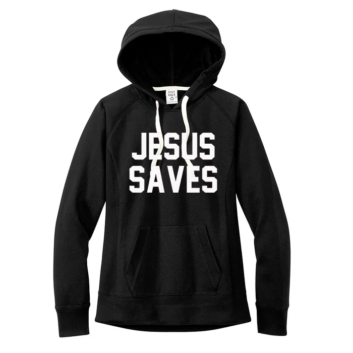 Jesus Saves Christian Faith Trust In God Lord Christ Women's Fleece Hoodie