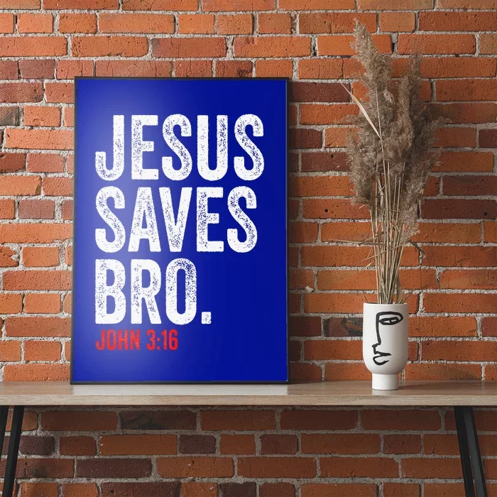 JESUS SAVES  Christian Motivational  Bible Verse Poster