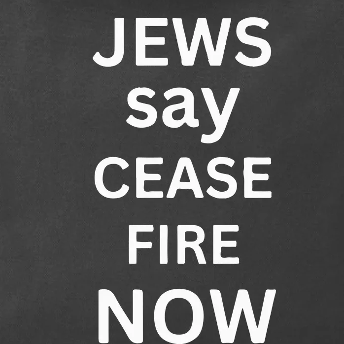 Jews Say Cease Fire Now Zip Tote Bag