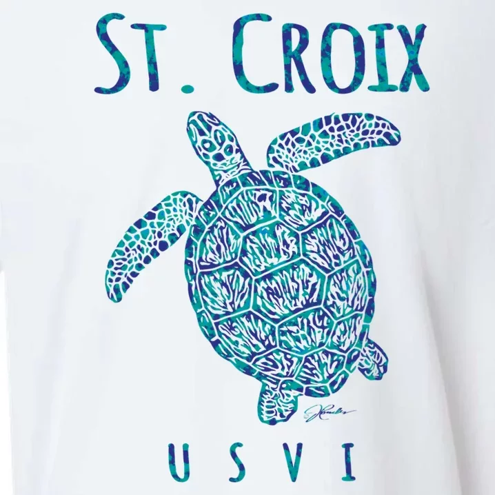 JCombs: St. Croix, USVI, Sea Turtle, Beach Sueded Cloud Jersey T-Shirt