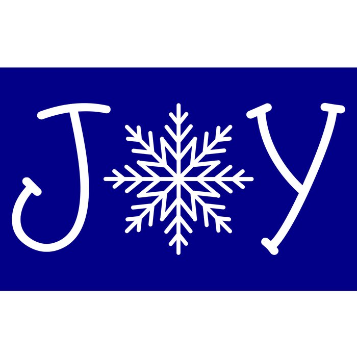 Joy Snowflake Christmas Bumper Sticker