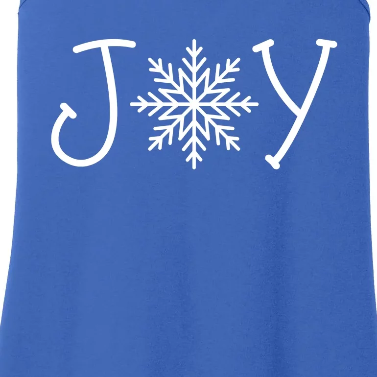 Joy Snowflake Christmas Ladies Essential Tank