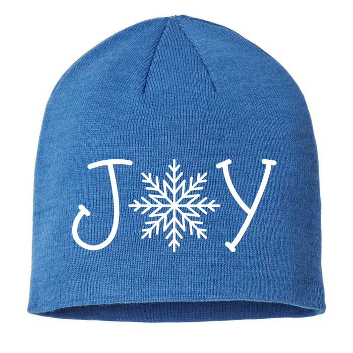 Joy Snowflake Christmas 8 1/2in Sustainable Knit Beanie