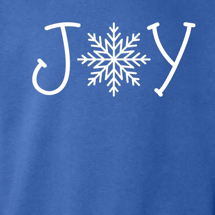 Joy Snowflake Christmas Toddler Hoodie