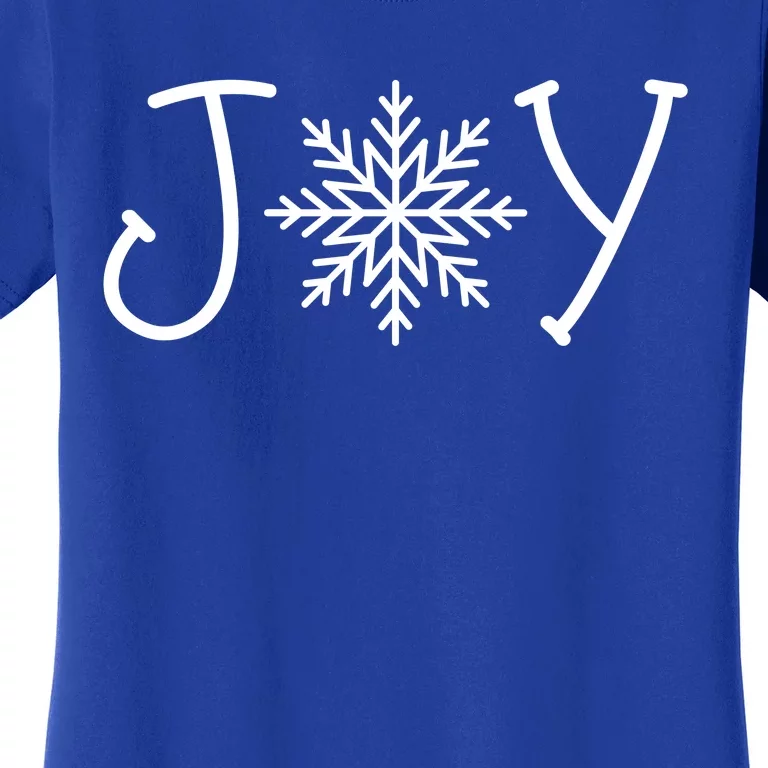 Joy Snowflake Christmas Women's T-Shirt