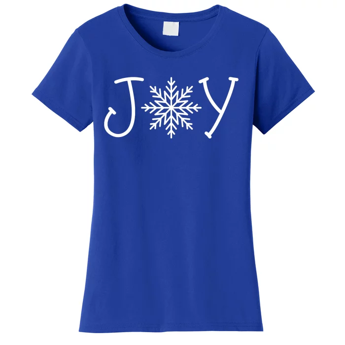 Joy Snowflake Christmas Women's T-Shirt