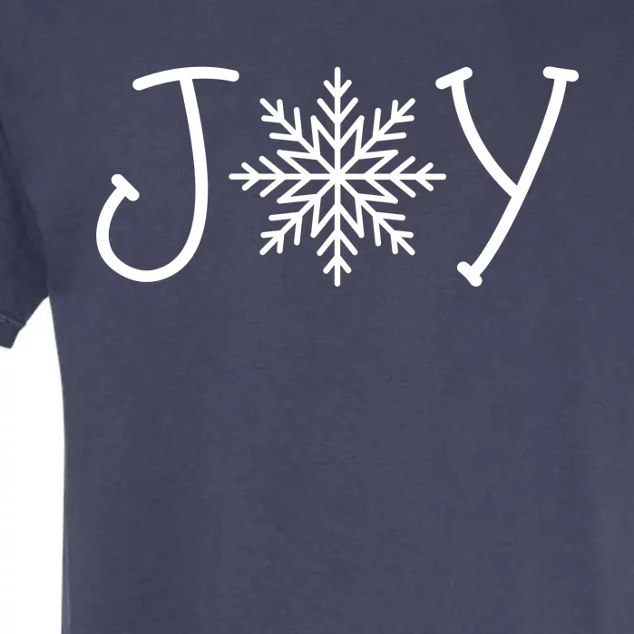 Joy Snowflake Christmas Garment-Dyed Heavyweight T-Shirt