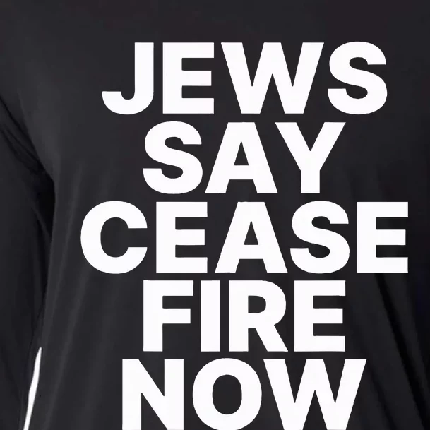 Jews Say Cease Fire Now Cooling Performance Long Sleeve Crew