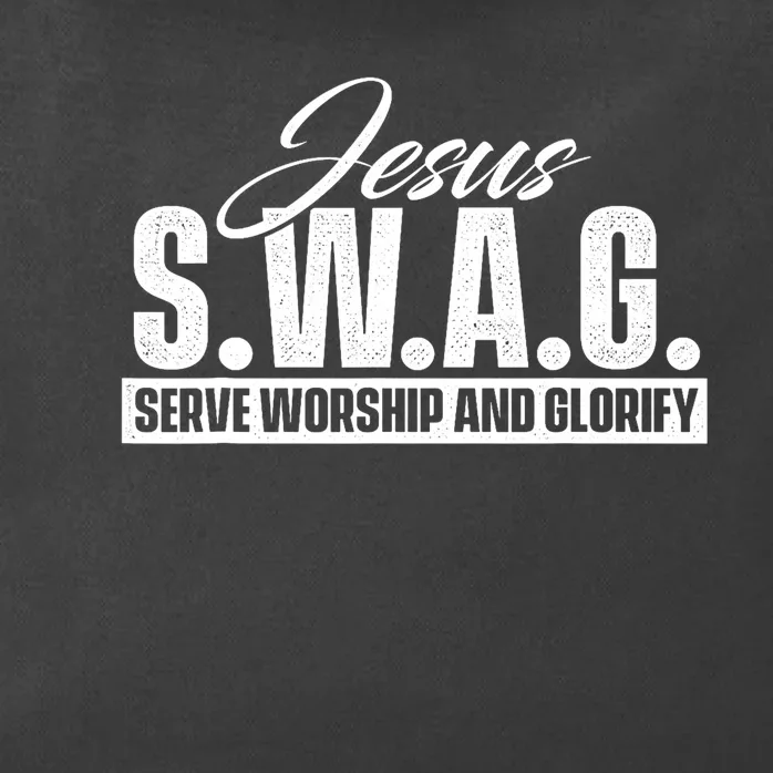 Jesus Swag Christian Faith Religious Inspirational Bible Zip Tote Bag