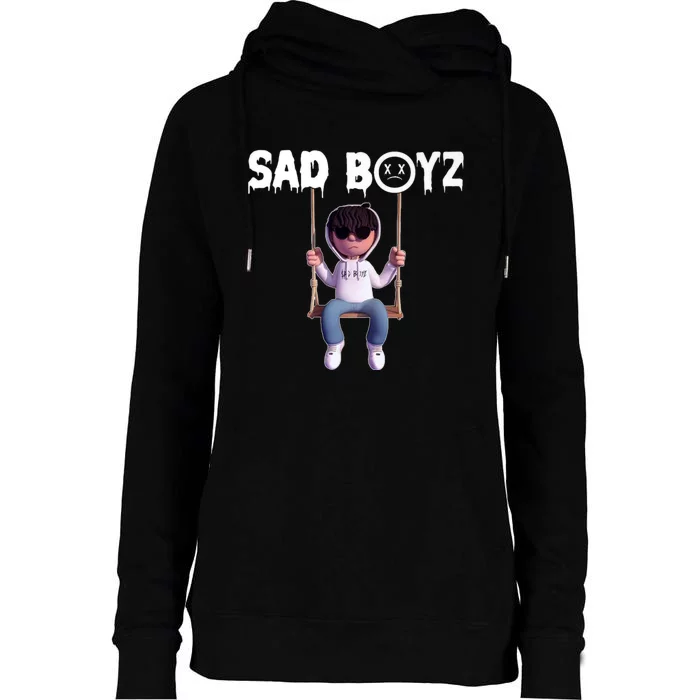 Junior Sadboyz Corridos Tumbados H Belicos Mexico Music Womens Funnel Neck Pullover Hood