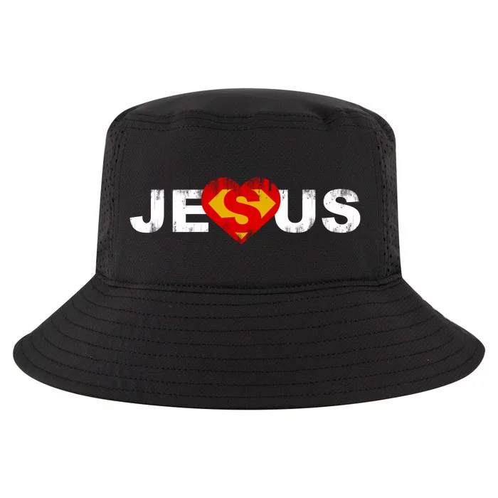 Jesus Superhero Christianity Cool Comfort Performance Bucket Hat