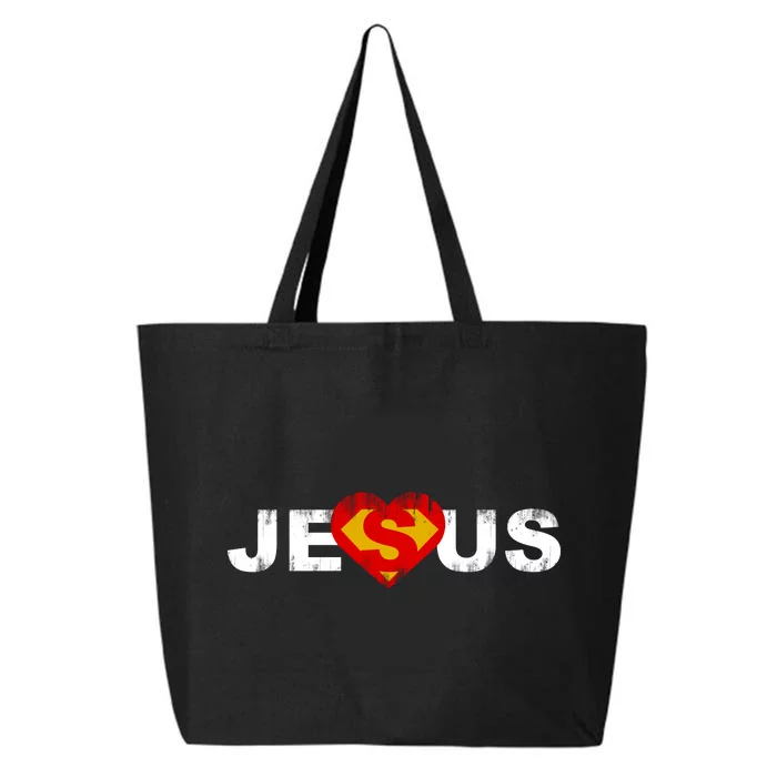 Jesus Superhero Christianity 25L Jumbo Tote