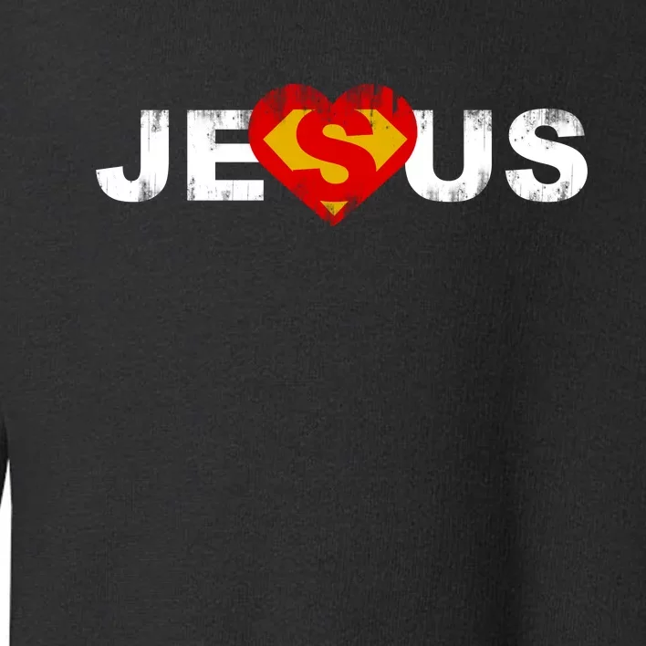 Jesus Superhero Christianity Toddler Sweatshirt