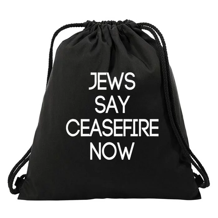 Jews Say Ceasefire Now American Jews Design Drawstring Bag