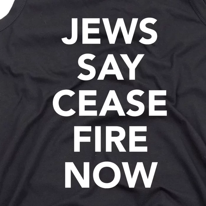 Jews Say Cease Fire Now Costume Tank Top