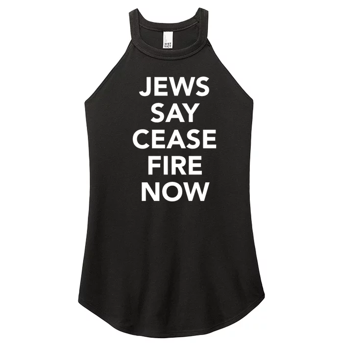 Jews Say Cease Fire Now Costume Women’s Perfect Tri Rocker Tank