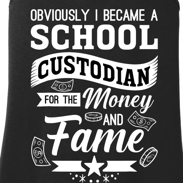 Janitor School Custodian School Janitor Funny Custodian Ladies Essential Tank