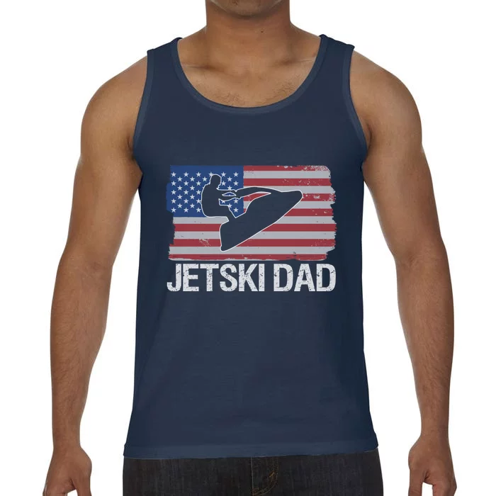 Jet Ski Dad American Usa Flag Jetski Funny Gift Comfort Colors® Tank Top