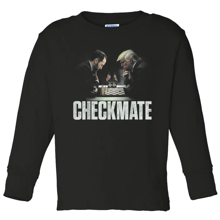 Jack Smith Donald Trump Checkmate Vintage Retro Political Toddler Long Sleeve Shirt