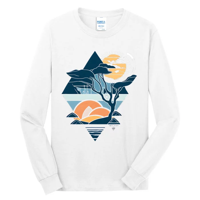 Joshua Sunset Desert Sunset Tall Long Sleeve T-Shirt