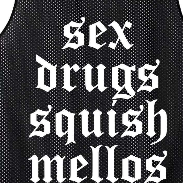 Jess Sex Drugs Squish Mellos Mesh Reversible Basketball Jersey Tank