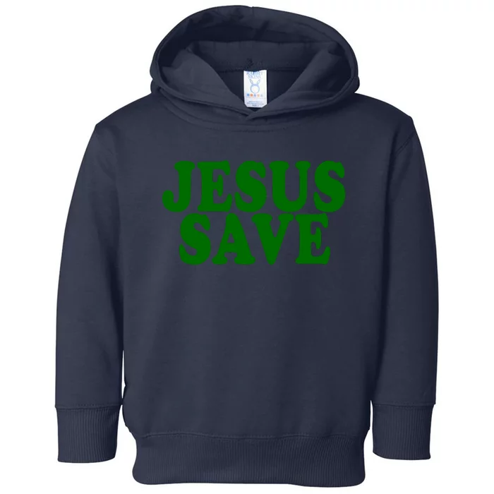 Jesus Saves Design Toddler Hoodie