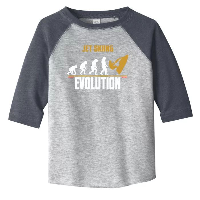 Jet Skiing Evolution Gift Toddler Fine Jersey T-Shirt