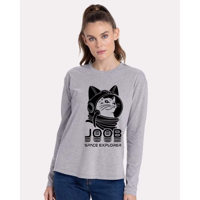 Joob Space Explorer Womens Cotton Relaxed Long Sleeve T-Shirt