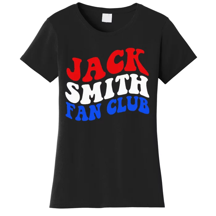 Jack Smith Fan Club Fun Summer Groovy Red Blue Women's T-Shirt