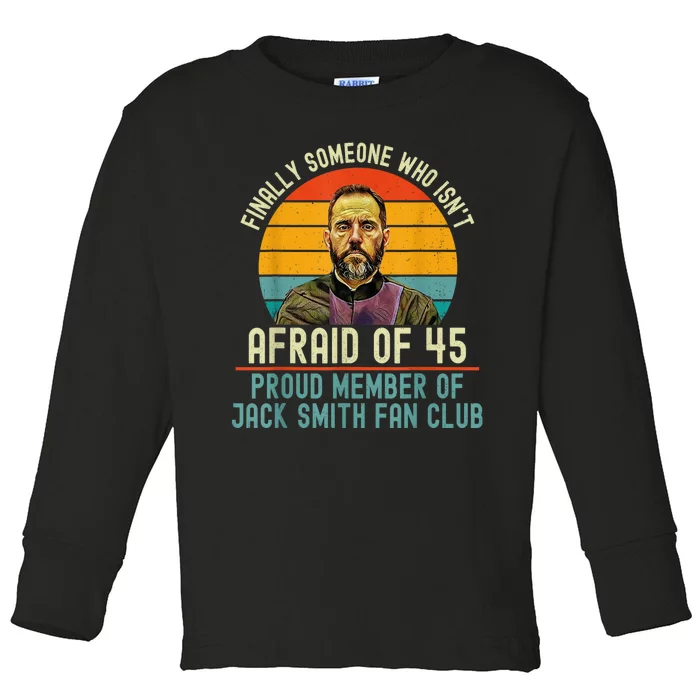 Jack Smith For President Jack Smith 2024 Karma Retro Us Flag Toddler Long Sleeve Shirt