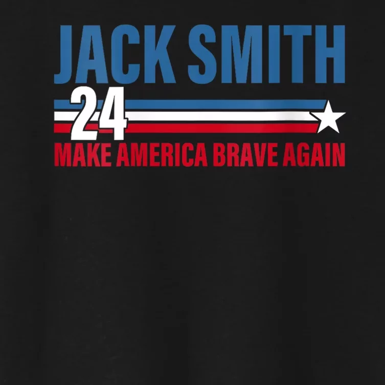 Jack Smith For President Jack Smith 2024 Karma Retro Us Flag Women's Crop Top Tee