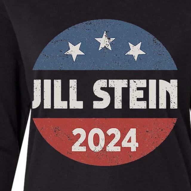 Jill Stein For President 2024 Green Party Usa Flag Womens Cotton Relaxed Long Sleeve T-Shirt