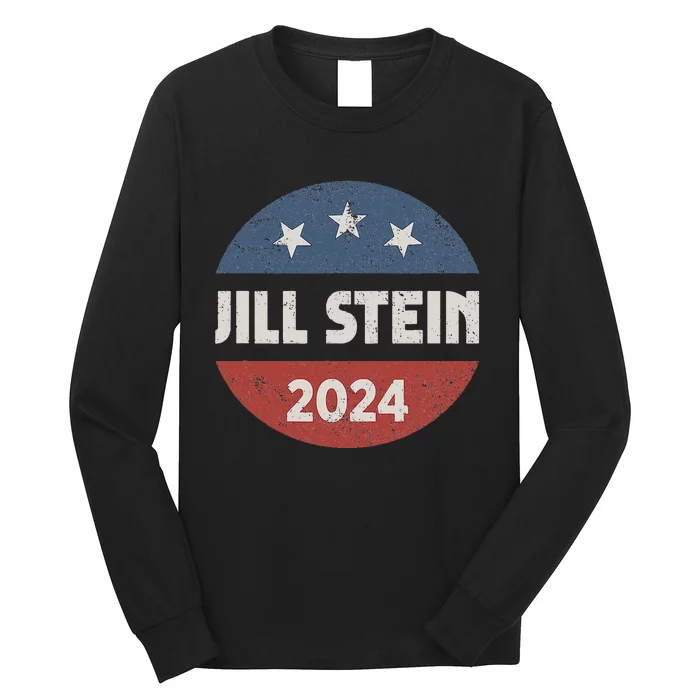 Jill Stein For President 2024 Green Party Usa Flag Long Sleeve Shirt