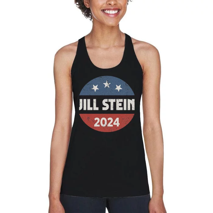 Jill Stein For President 2024 Green Party Usa Flag Women's Racerback Tank