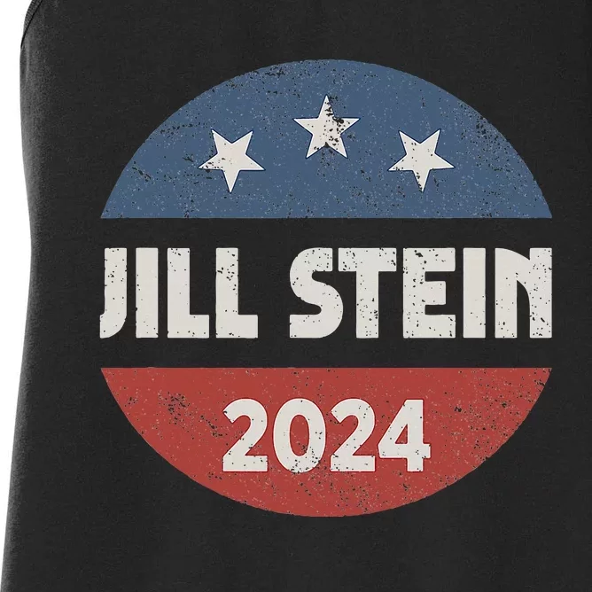 Jill Stein For President 2024 Green Party Usa Flag Women's Racerback Tank