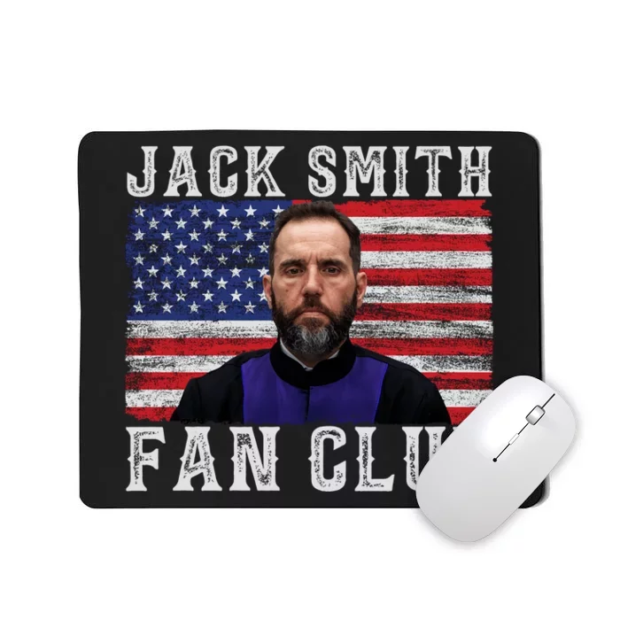 Jack Smith Fan Club American Flag Funny Political Mousepad