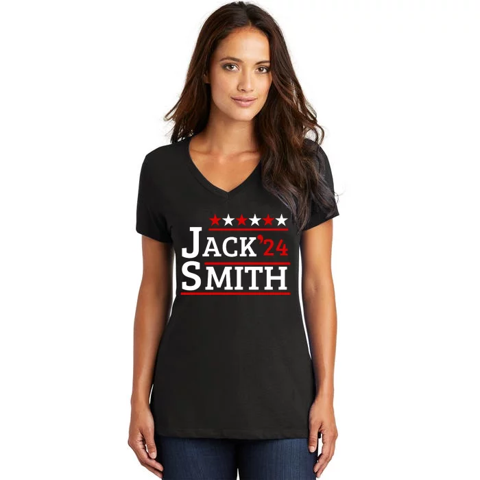 Jack Smith For President Jack Smith 2024 Women's V-Neck T-Shirt