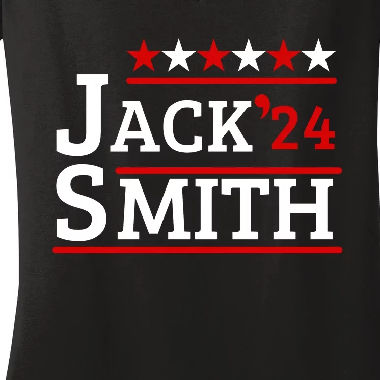 Jack Smith For President Jack Smith 2024 Women's V-Neck T-Shirt