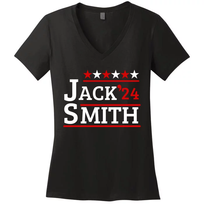 Jack Smith For President Jack Smith 2024 Women's V-Neck T-Shirt