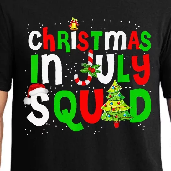 July Squad Funny Summer Xmas Festive Holiday Gift Pajama Set