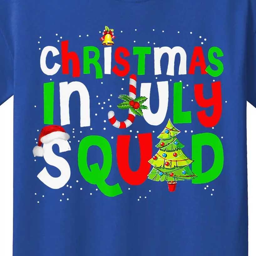 July Squad Funny Summer Xmas Festive Holiday Gift Kids T-Shirt