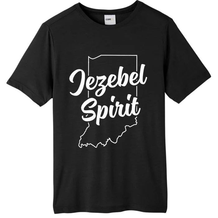 Jezebel Spirit Funny Indiana Pride Blue Dot In A Red State ChromaSoft Performance T-Shirt