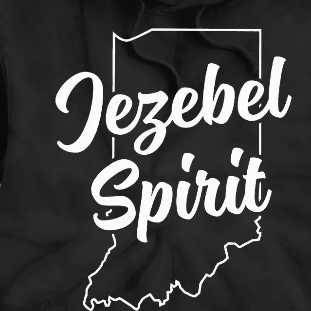 Jezebel Spirit Funny Indiana Pride Blue Dot In A Red State Tie Dye Hoodie