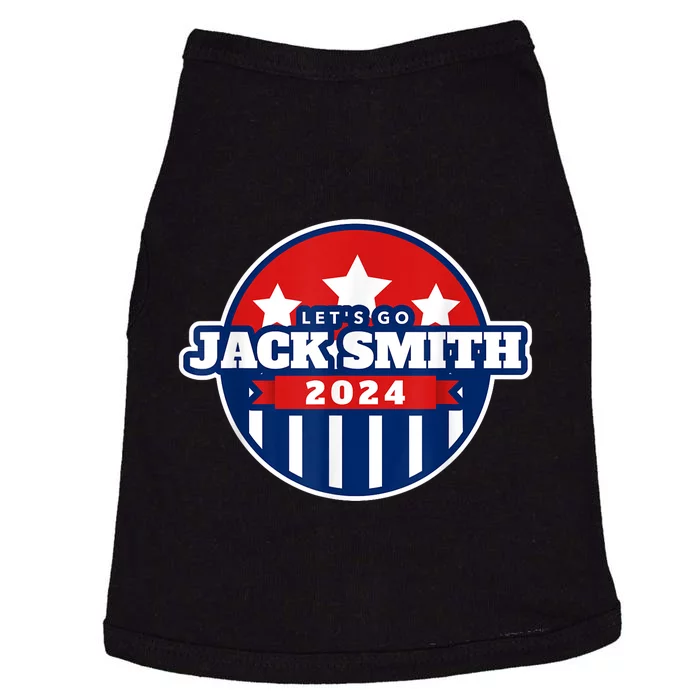 Jack Smith Fan Club 2024 USA Red And Blue Political Election Doggie Tank