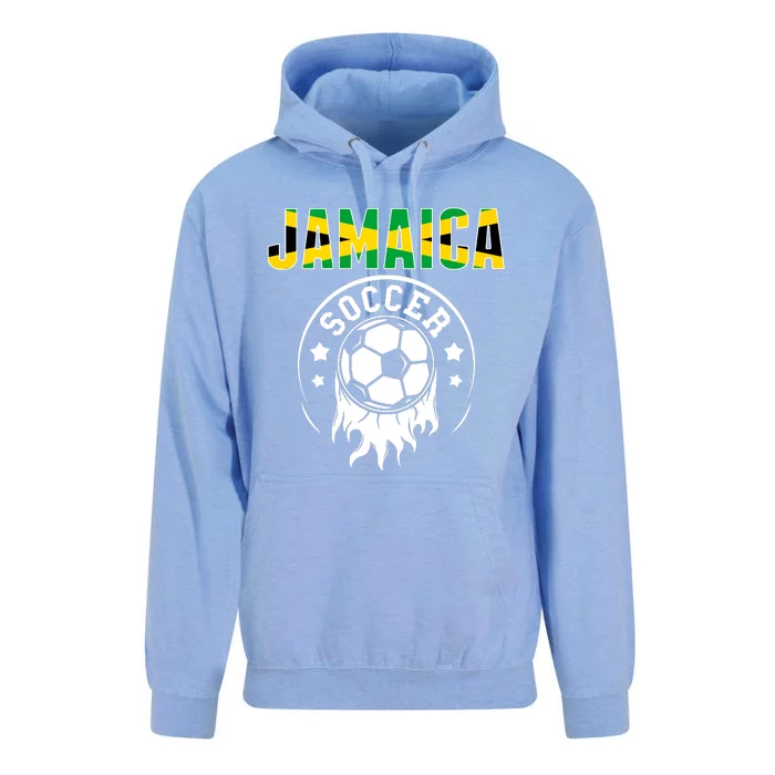 Jamaica Soccer Fans Jersey Jamaican Flag Football Lovers Unisex Surf Hoodie