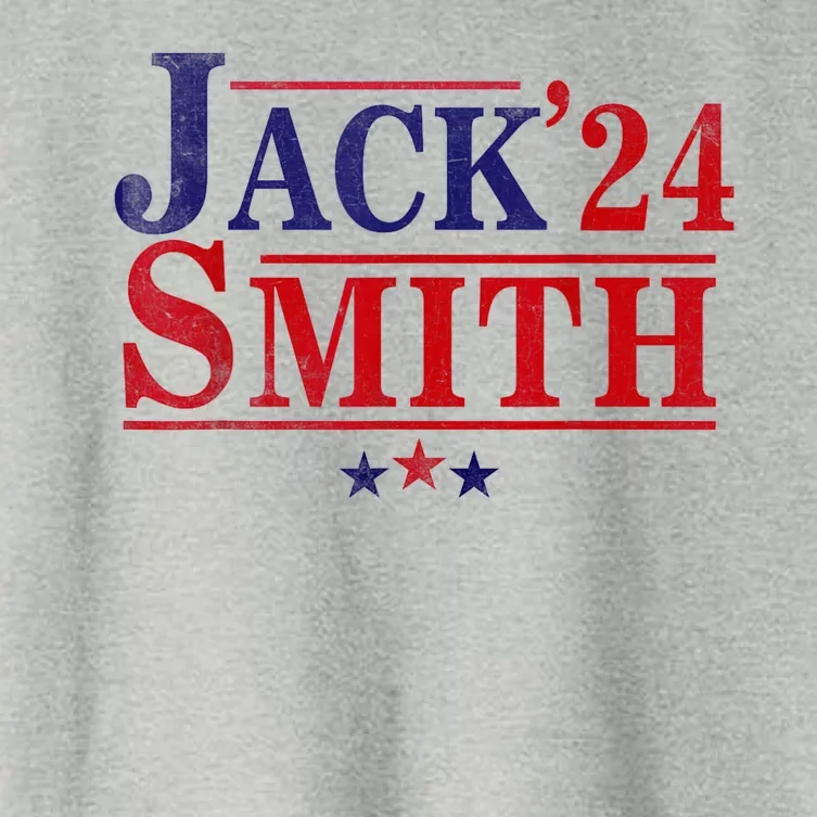 Jack Smith For President Jack Smith 2024 Karma Retro Us Flag Women's Crop Top Tee