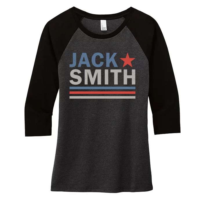 Jack Smith Fan Club Member 2024 Election Candidate Women's Tri-Blend 3/4-Sleeve Raglan Shirt