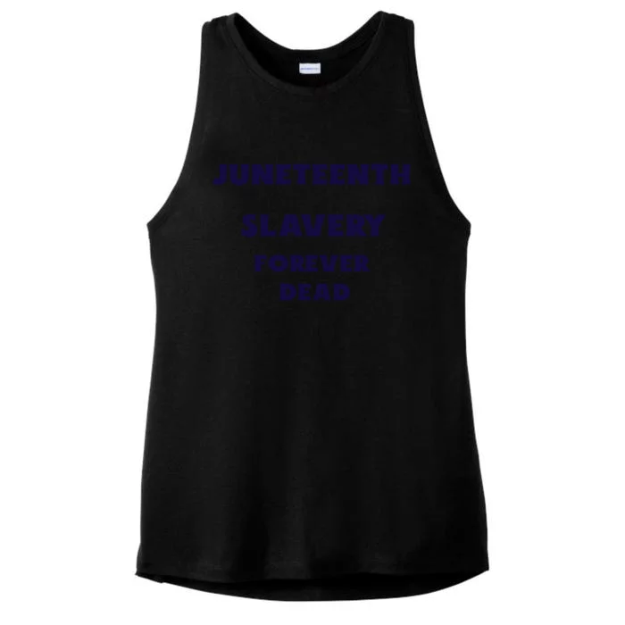 Junenth Slavery Forever Dead Cute Gift Ladies Tri-Blend Wicking Tank