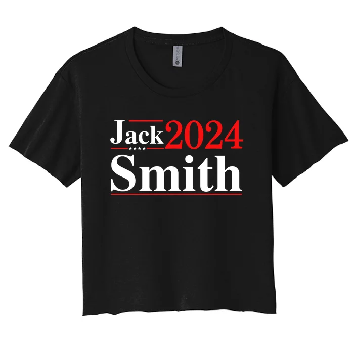 Jack Smith For President Jack Smith 2024 Women's Crop Top Tee