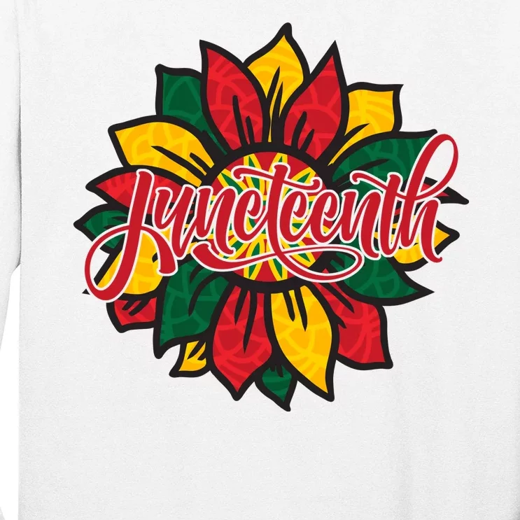 Juneteenth Sunflower Festive Long Sleeve Shirt